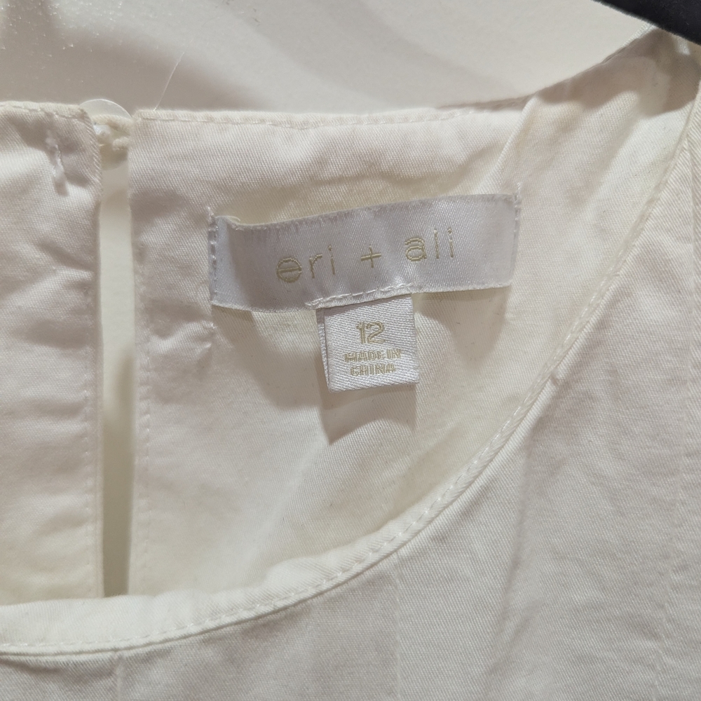 Chic White Puff Sleeve Midi Dress - Picture 2 of 7